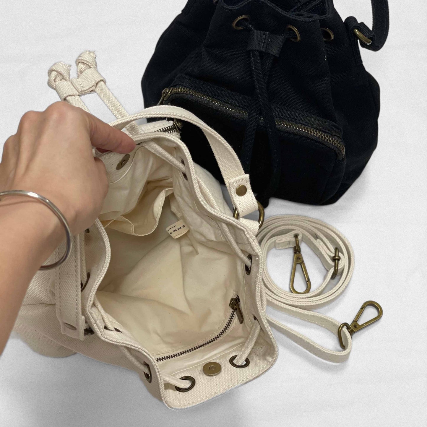 2 way Bucket bag 兩用水桶包(手抽/ 斜孭)